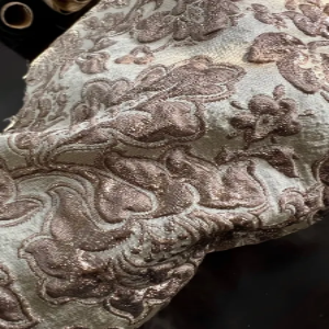 Dark Beige Gold Jacquard Lame (1705)