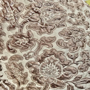 Dark Beige Gold Jacquard Lame (1705)