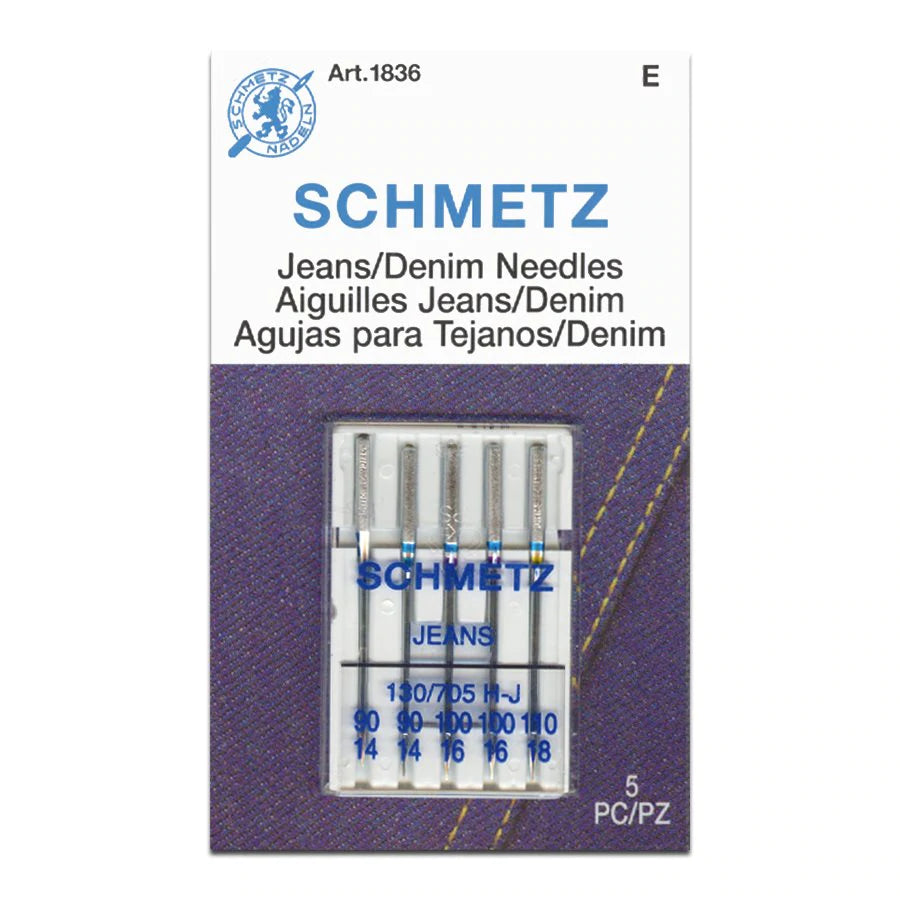 Schmetz Jeans/ Denim Needles- Assorted Sizes #1836