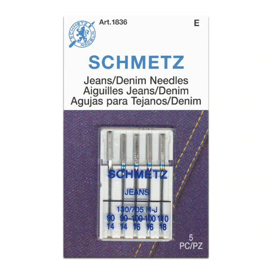 Schmetz Jeans/ Denim Needles- Assorted Sizes #1836