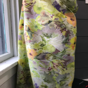 Yellow Floral Printed Silk Crepe- 53" (1703)