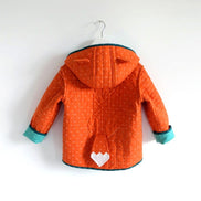 Little Fox Coat- Reversible Quilted Children's Jacket- Paper Pattern