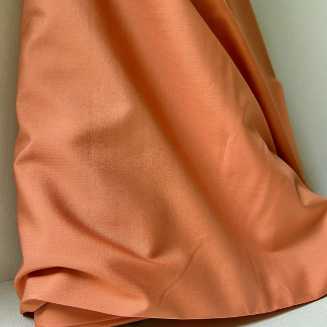 Art Gallery Fabric- Brown-Pink Solid Cotton Fabric- “Cinnamon”- 44"