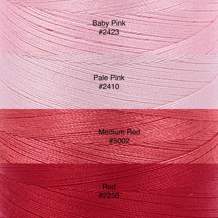 Aurifil Cotton Makó: 50 wt - 220 yds- REDS, PINKS