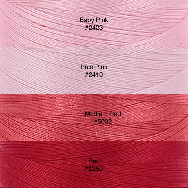 Aurifil Cotton Makó: 50 wt - 220 yds- REDS, PINKS