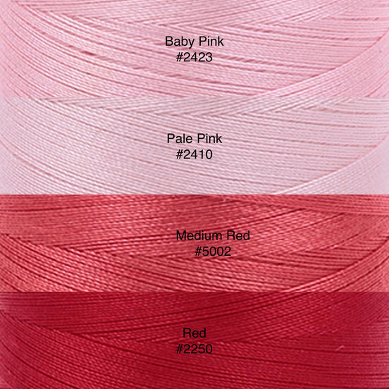 Aurifil Cotton Makó: 50 wt - 220 yds- REDS, PINKS