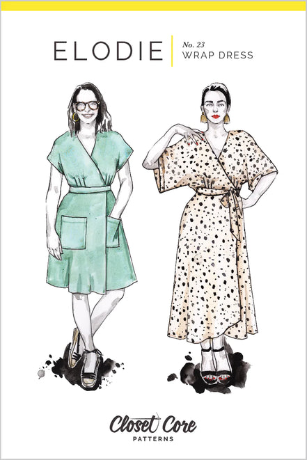 Elodie Wrap Dress- Closet Core Paper Pattern