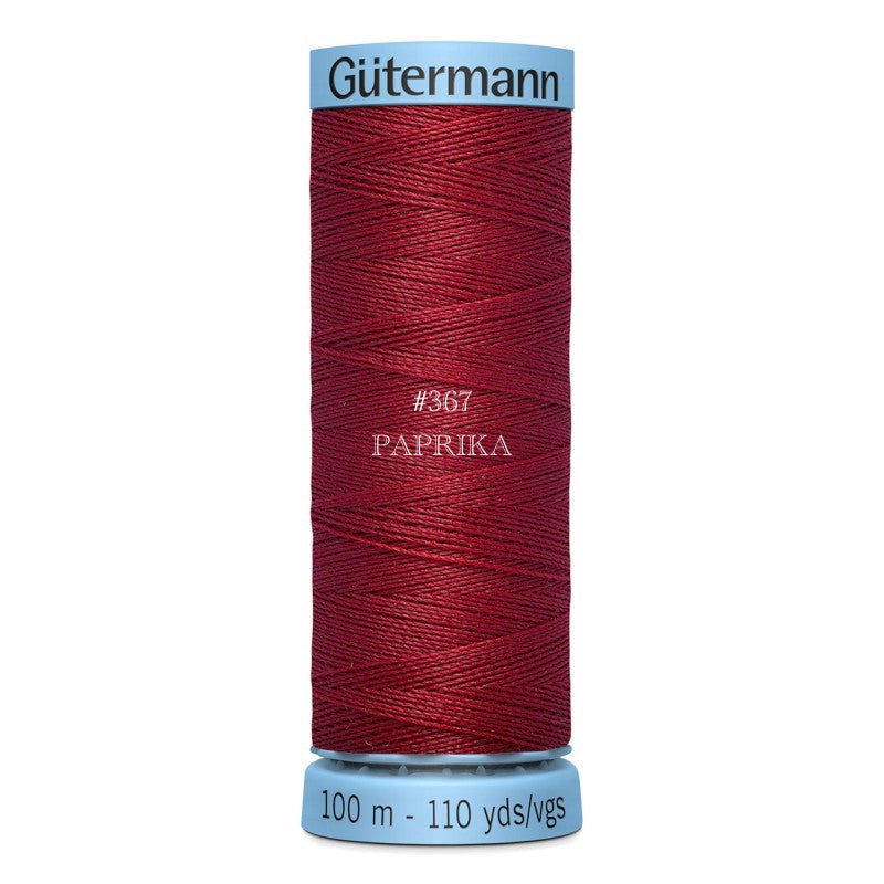 Gutermann Silk Thread 100m/110y Paprika #367 (1 SPOOL)