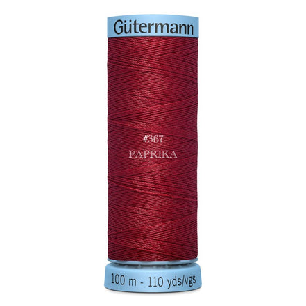 Gutermann Silk Thread 100m/110y Paprika #367 (1 SPOOL)