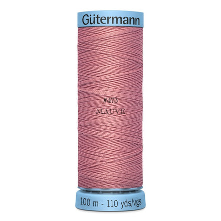 Gutermann Silk Thread 100m/110y Mauve #473 (1 SPOOL)
