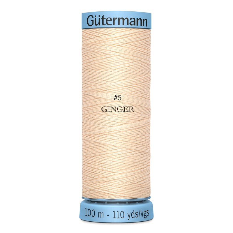 Gutermann Silk Thread 100m/110y Ginger #5 (1 SPOOL)