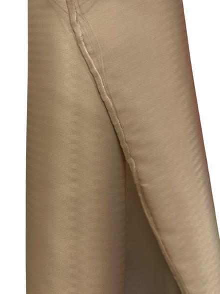 Beige Stripe Cupra Bemberg Rayon Lining Fabric- 48 Inch Wide