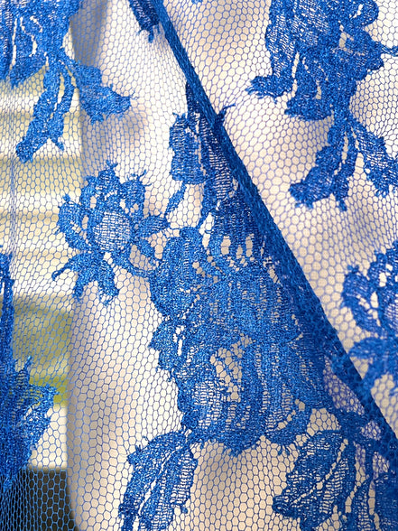 Blue Chantilly Lace- 35" (611)