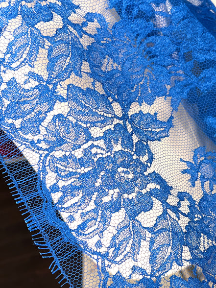 Blue Chantilly Lace- 35" (611)