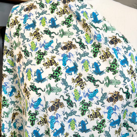 Liberty London- Dart Frogs Blue Tana Lawn Cotton
