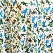 Liberty London- Dart Frogs Blue Tana Lawn Cotton