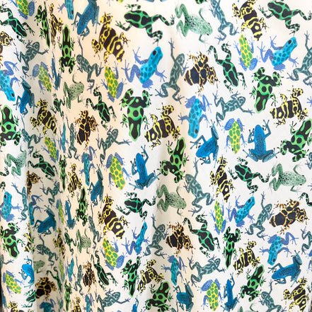 Liberty London- Dart Frogs Blue Tana Lawn Cotton