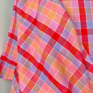 Mammoth Junior Flannel- “Punch”- Red, Purple, Yellow- Cotton- 44” Wide