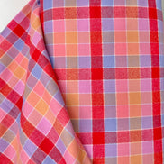 Mammoth Junior Flannel- “Punch”- Red, Purple, Yellow- Cotton- 44” Wide
