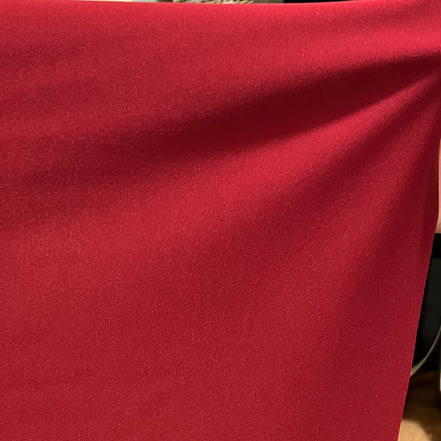 Venetian Red Solid Stretch Ponte Knit- 58” Wide