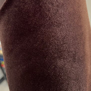 Dark Brown Spandex Velvet- 60” Wide