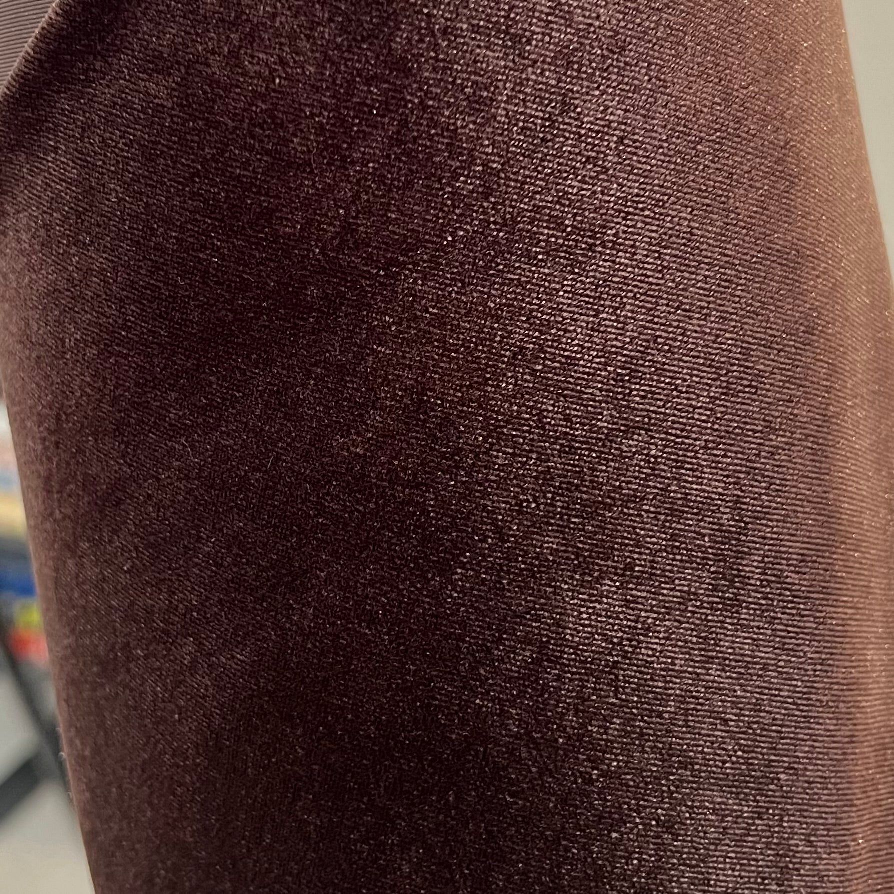 Dark Brown Spandex Velvet- 60” Wide