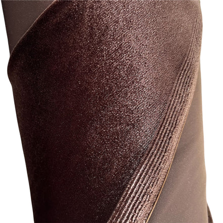 Dark Brown Spandex Velvet- 60” Wide