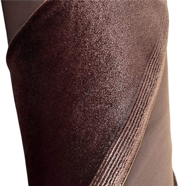Dark Brown Spandex Velvet- 60” Wide