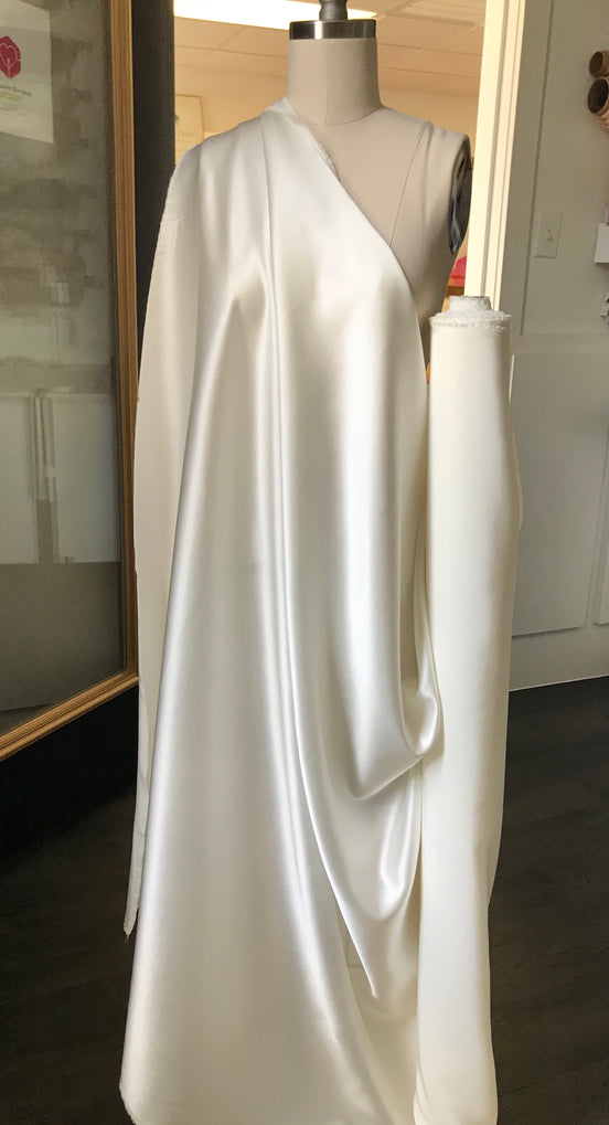 Natural White Silk Charmeuse 30 MM 45" Wide (320)
