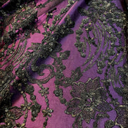 Black Embroidered Tulle-55