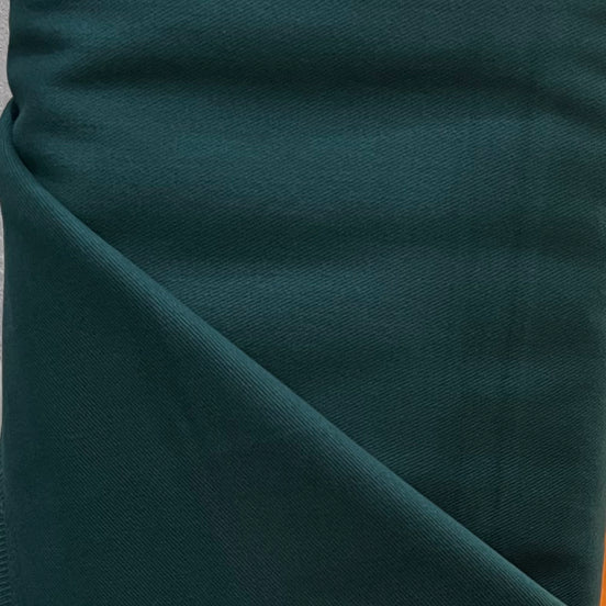 Dark Blue-Green "Forest" Cotton Gabardine/ Twill Weave- Atelier Brunette France