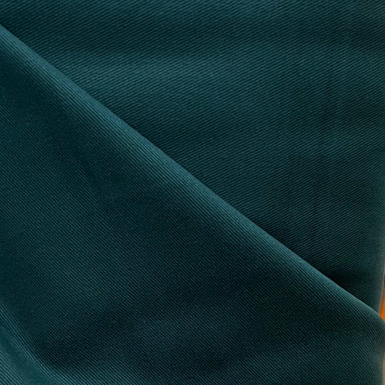 Dark Blue-Green "Forest" Cotton Gabardine/ Twill Weave- Atelier Brunette France