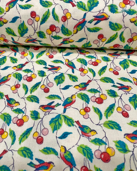 Woodland Walk Hillside Adventure Birdsong B - Liberty Cotton
