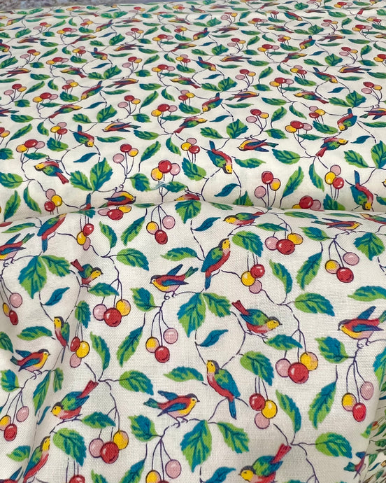 Woodland Walk Hillside Adventure Birdsong B - Liberty Cotton