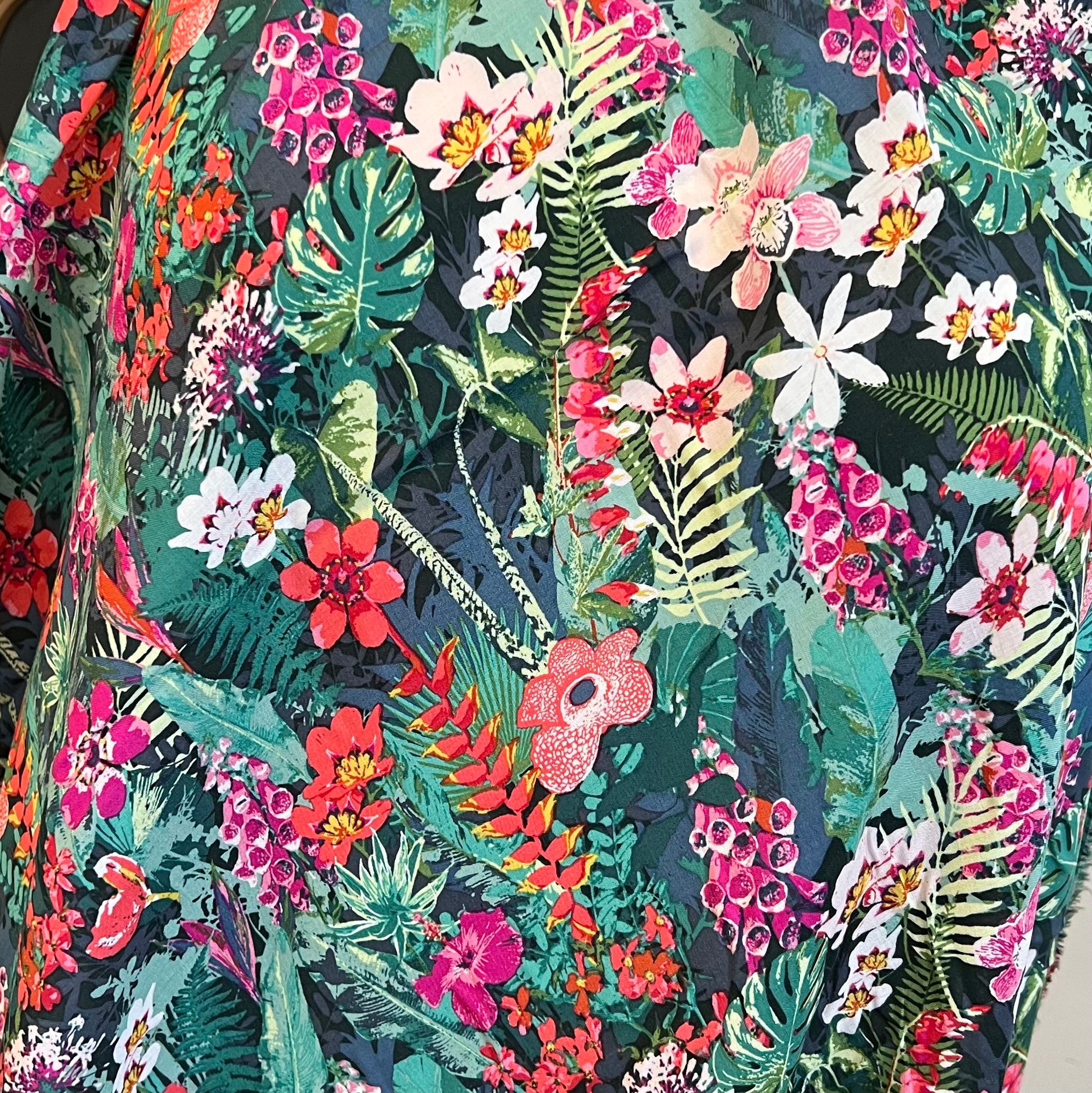 Colorful Floral on Black 