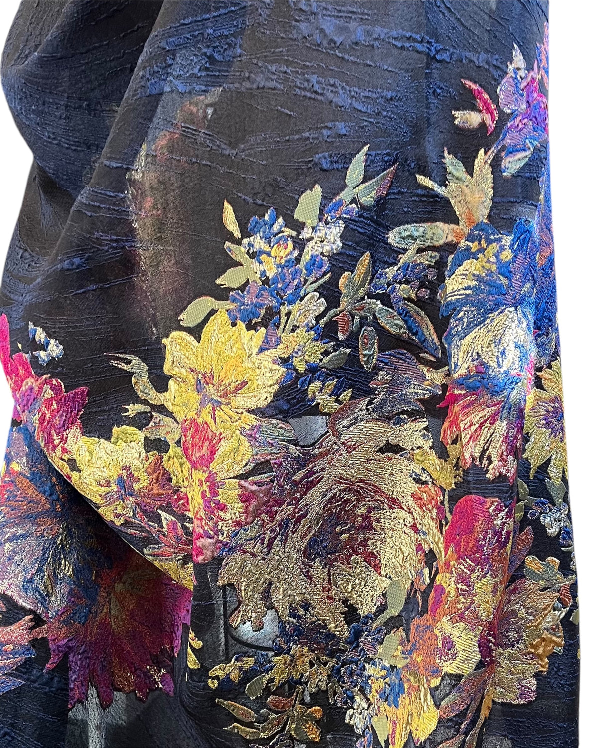 Gold with Green, and Gem Tones Jacquard- 59” Wide (1729)