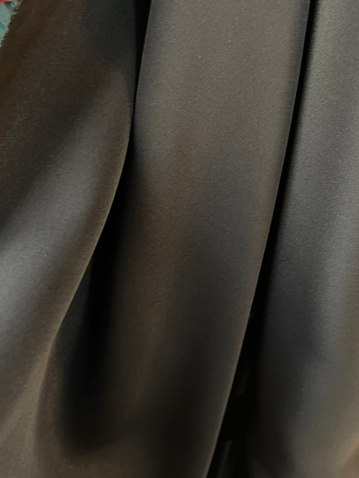 Black Heavy Silk Crepe 40 MM- 45