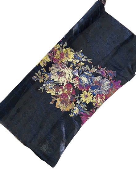 Gold with Green, and Gem Tones Jacquard- 59” Wide (1729)