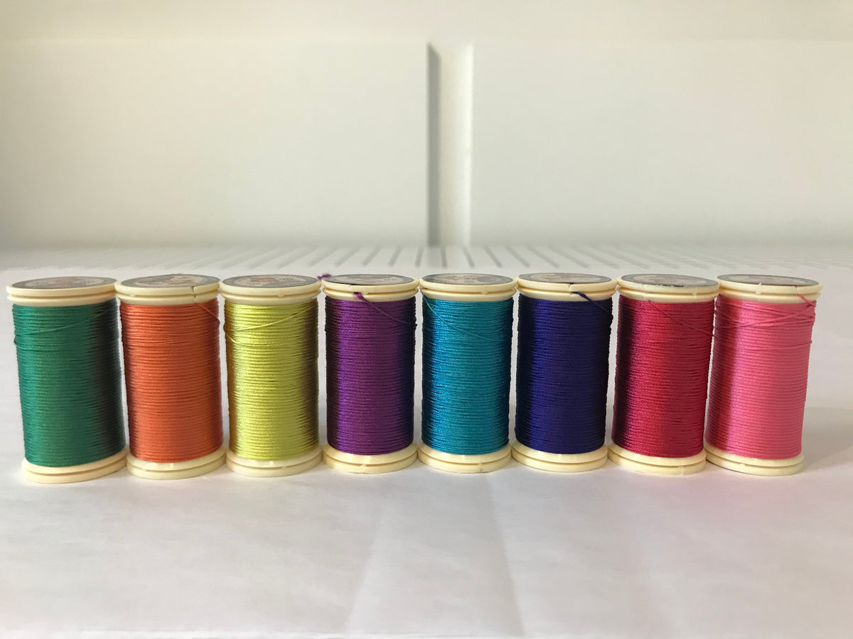Sajou Selection Box- 8 Spools SILK THREAD- Assortment #1 (Summer Colors)