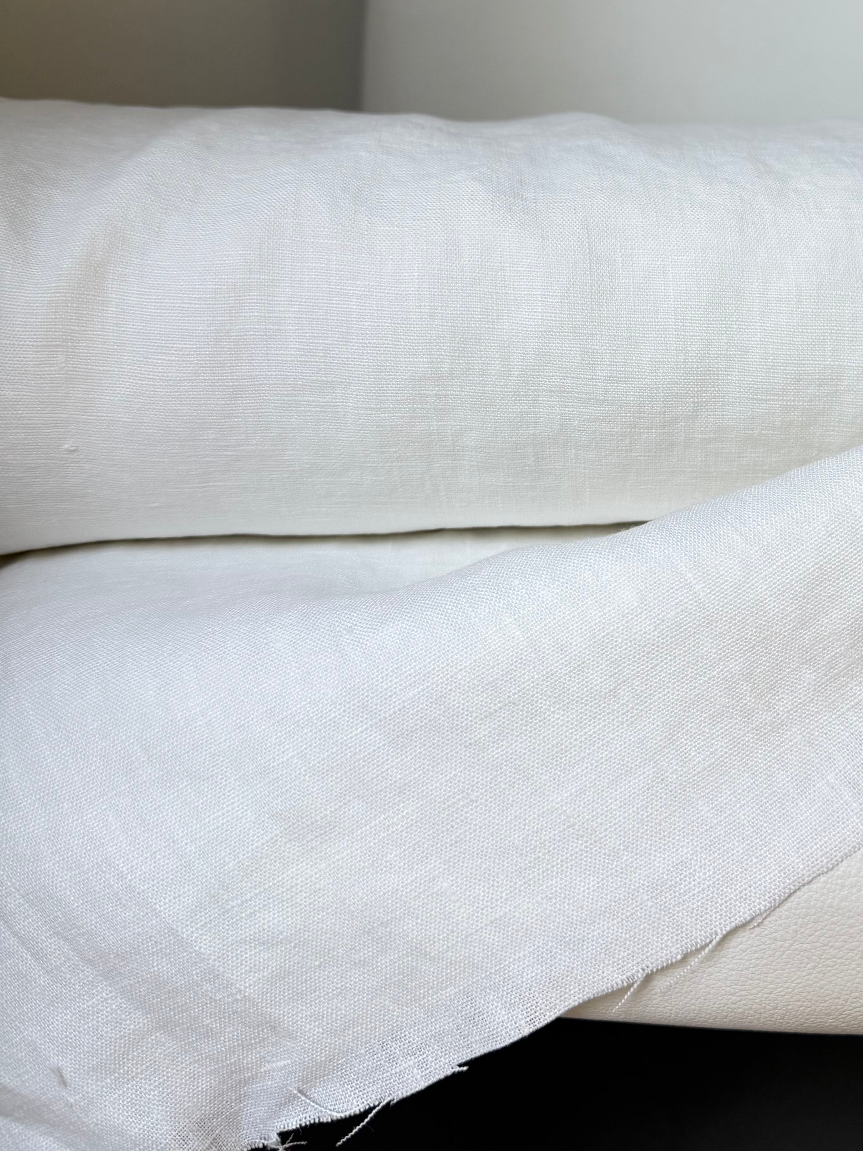 Nevada Tumbled 100% Linen- 58”- “White
