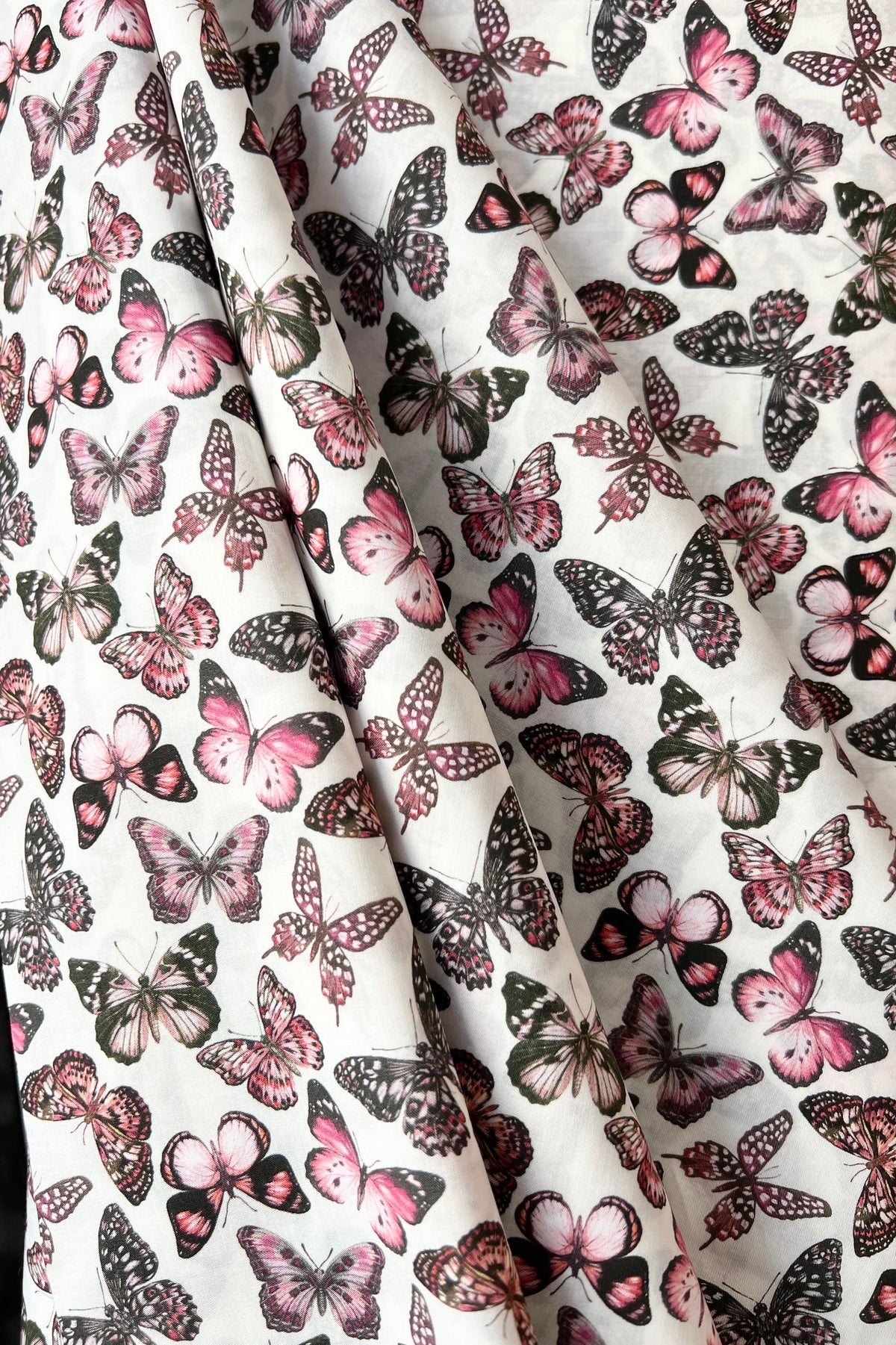 Julie Butterfly- Pink- Liberty London Tana Lawn Cotton