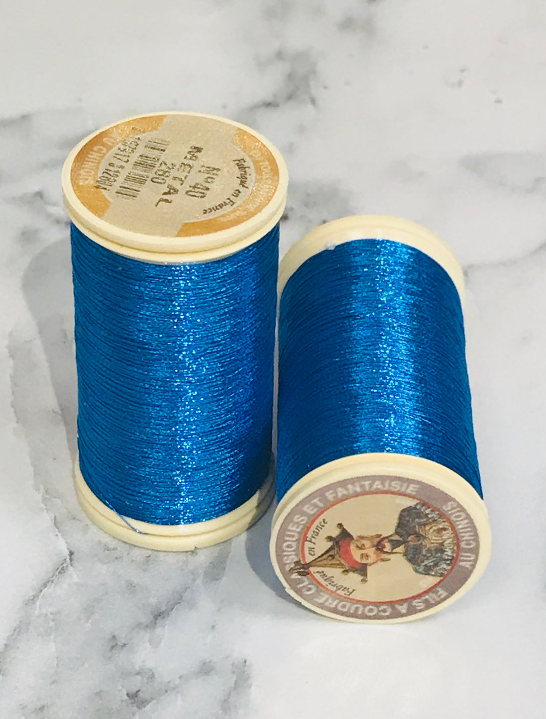 Sajou No. 280- TURQUOISE Metallic Thread