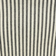 Woven Cotton Ticking Stripe- Black and Off White- 44” Wide