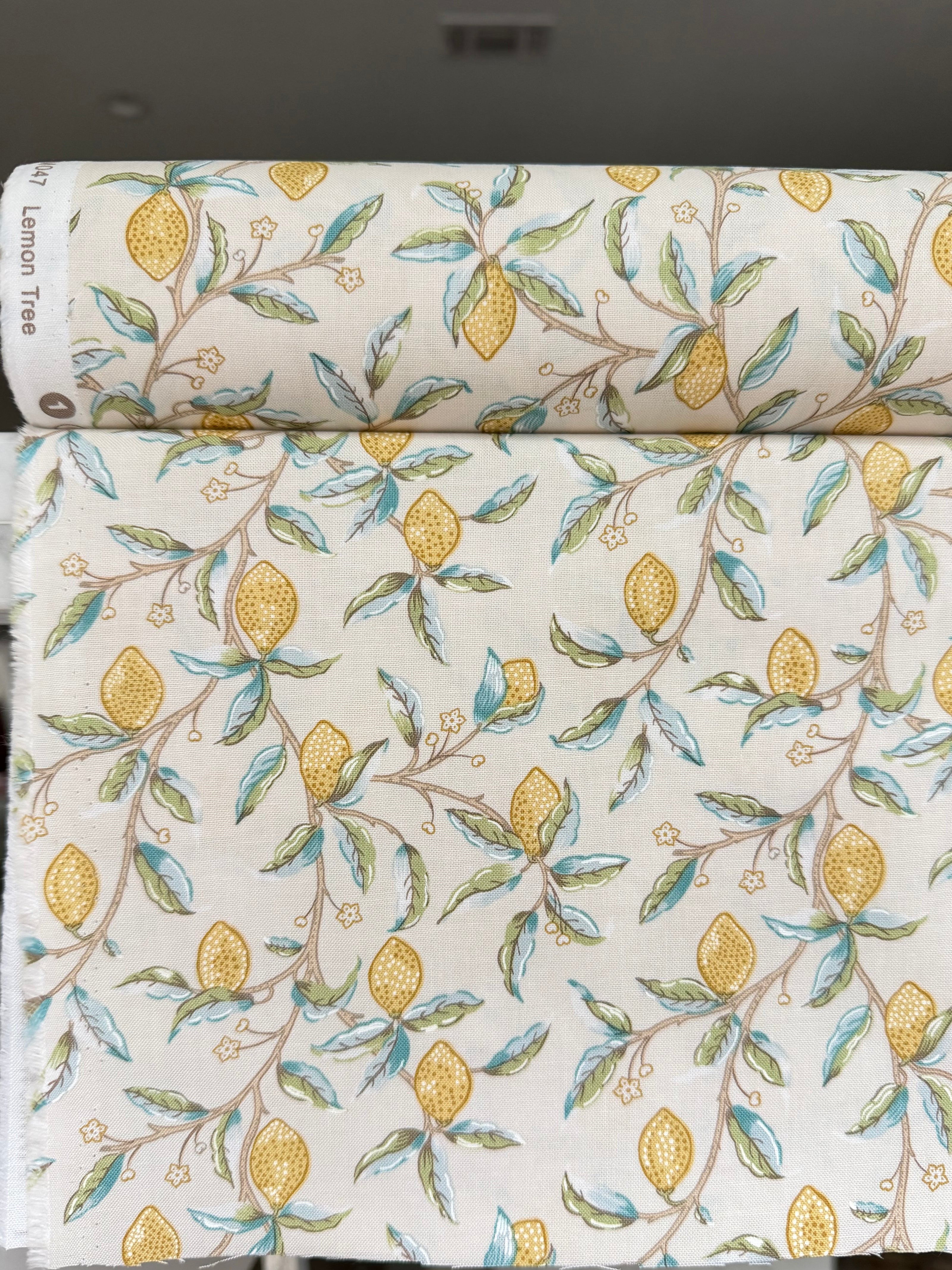 William Morris Botanical Fruit- 44” Wide Cotton Fabric- “Lemon Tree