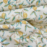 William Morris Botanical Fruit- 44” Wide Cotton Fabric- “Lemon Tree