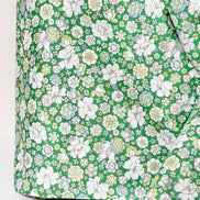 Flownny 100% Cotton Fabric - Lawn- Green, White Floral- 43