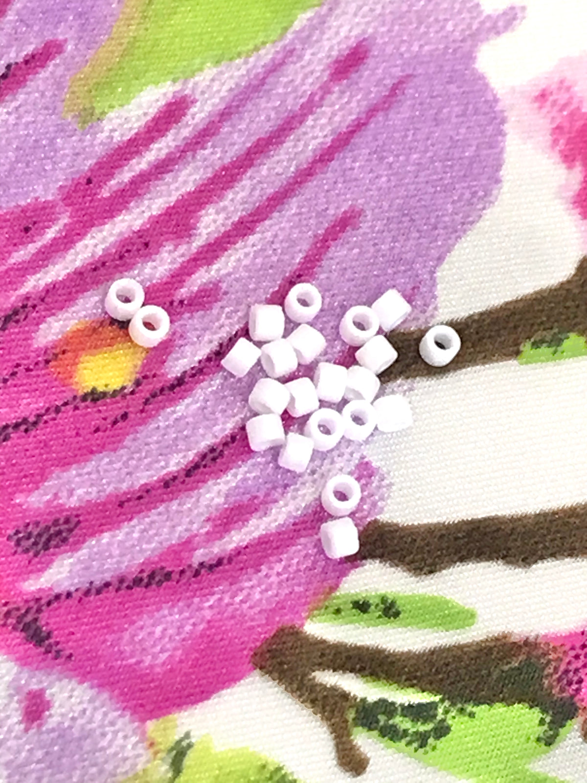 Miyuki 11/0 Delica Glass Beads- MATTE WHITE (2008)