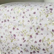 Nostalgia- Purple, Blue Teal on Light Lilac- Violets, Floral- 43” Wide- Cotton Fabric- Sevenberry