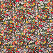 Orange, Red, Burgundy, Yellow, Lilac Floral Cotton Fabric- “Blooming Prairie Allium”- Art Gallery- 44