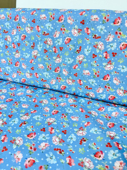 Blue- Clothworks- Americana- Cotton Fabric- 44” Wide (CLTY4774-88)